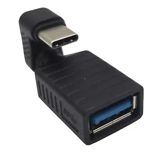 Adattatore USB 3.1 tipo C maschio a USB 3.0 A femmina angolo U OTG laptop tablet - Foto 1 di 9