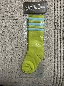 New NWT NIB Matilda Jane Girls Scotty Socks Size XL Paint By Numbers Fall 2013 - Picture 1 of 4