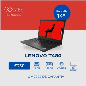LENOVO T480 I5 | 24GB RAM | 256GB SSD + GARANTIA - Imagen 1 de 6
