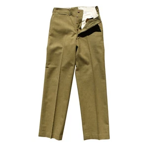 Vintage 40s 50s US Military Pants Field Trousers Uniform Korean War 32" x 35" - Picture 1 of 11