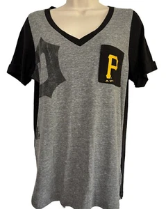 Pittsburgh Pirates Womans XL Shirt MLB Top Grey Short Sleeve Baseball T-shirt - Picture 1 of 9