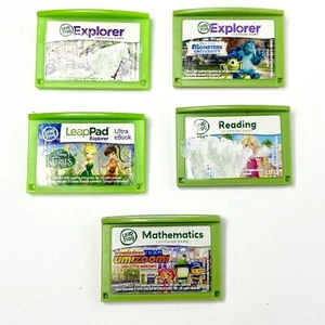 Leapfrog Games Cartridges Set/5 • Monsters U • Umizoomi • Disney Fairies… - Picture 1 of 2