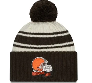 NFL  NEW  CLEVELAND BROWNS  bobble hat bnwt    NEW ERA KNIT - Picture 1 of 2