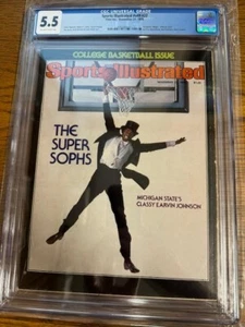 November 27, 1978 Earvin Magic Johnson RC Sports Illustrated Newsstand CGC 5.5 - Picture 1 of 4