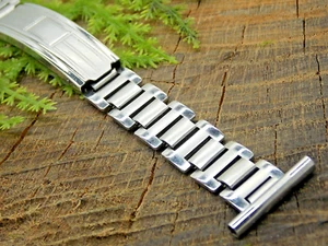 Sentinel Vintage NOS Watch Band 19mm 3/4" Ratchet Deployment Stainless Steel - Picture 1 of 5