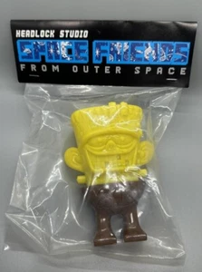Headlock Studio x Little Chop Space Friends Franken Crack Yellow/Brown Sofubi - Picture 1 of 2