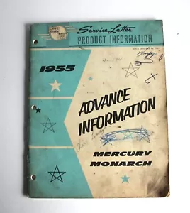 Ford Mercury Advance Information Service Letter 1955 Product information Book - Picture 1 of 8