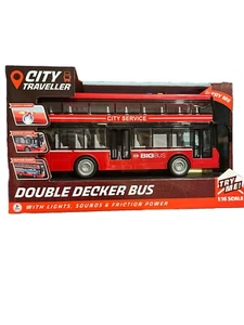 Double Decker Kids Toy Bus,City Traveller With Lights And Sounds NEW - Picture 1 of 3