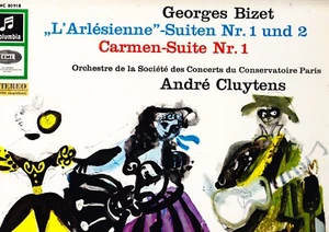 COLUMBIA SMC 80918 BIZET L'ARLESIENNE & CARMEN SUITES - CLUYTENS GERMAN - NM - Imagen 1 de 2
