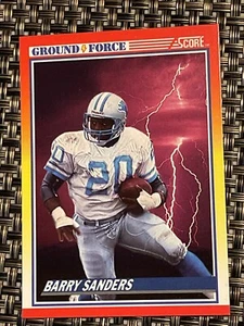 Barry Sanders Ground Force Score Card. - Picture 1 of 2