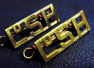 LdSH Lord Strathcona's Horse brass shoulder board TITLES CANADA ARMED FORCES - Picture 1 of 2