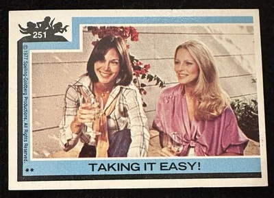 1977 Topps Charlie's Angels TV Show Card #251 👼 TAKING IT EASY! 👼 - Image 1 of 4