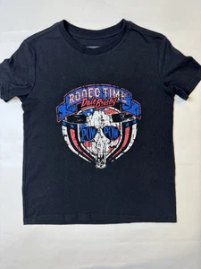 Dale Brisby Rodeo Time Rock & Roll Kids Shirt Size Small Black - Picture 1 of 4