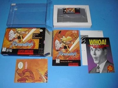 Brandish complete w/ poster in GREAT COND for SNES Super Nintendo! - Image 1 of 4