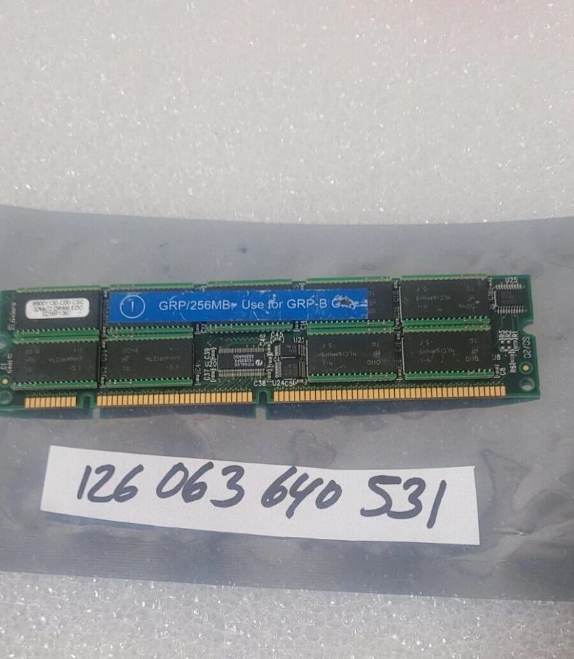 69001130-C00-CSC  256MG 32X4 BUILT DRAM EDO DIMM 168PINS DIMM ECC REGISTERED - Image 1 of 1