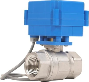Válvula de bola miniatura HFS(R) normalmente cerrada -3/4” NPT 20 mm puerto completo 9-24 V CA/CC - Imagen 1 de 9
