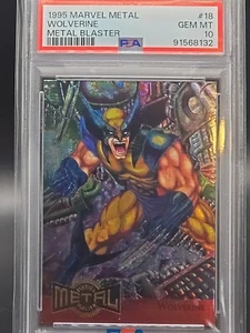 Marvel Metal Wolverine 1995 Metal Blaster Psa Gem Mt 10 - Imagen 1 de 4