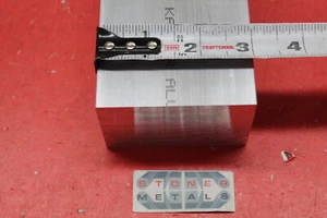 3" X 3-1/2" ALUMINUM 6061 FLAT BAR 3-1/8" LONG SOLID T651 Extruded Stock Cut New - Picture 1 of 1