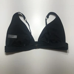 NEW Bikini Top Womens Size Large Adjustable Straps Triangle Black Womens Large - Picture 1 of 10