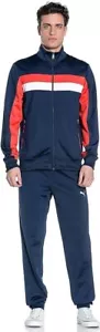 Men's Puma 2-Piece Tracksuit Tricot New Genuine Blue Size Medium - Picture 1 of 10