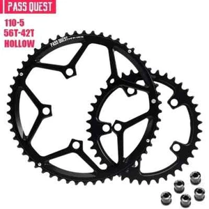 110 Bcd 5 Bolt Road Bicycle Narrow Wide Chainring for Shimano SRAM 11 12 Speed - Picture 1 of 38