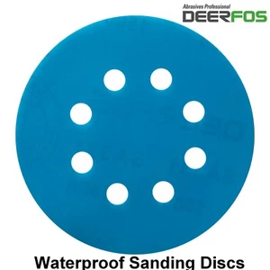 125mm Sanding Discs Wet and Dry Orbital Sandpaper Hook & Loop Pads Grit 40-3000 - Picture 1 of 10