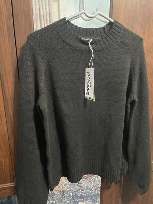 Smartwool Cozy Lodge Bell Sleeve Sweater Sweater Women's Size L Black - Image 1 of 4