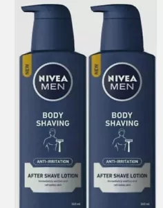 2 x Nivea Hombres Afeitado Corporal Anti-Irritación Después del Afeitado Loción 240 ml Nuevo - Imagen 1 de 3
