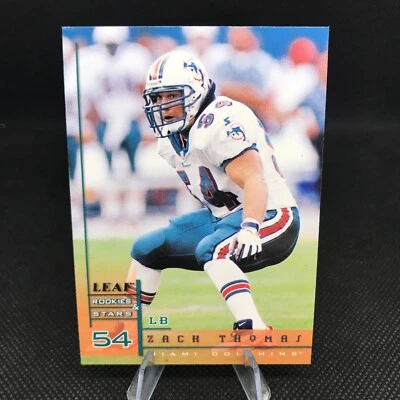 1998 Leaf Rookies & Stars #13 Zach Thomas Dolphins - Image 1 of 3