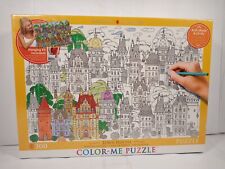 Eurographics Town Houses Color Me Puzzle 300 Piece