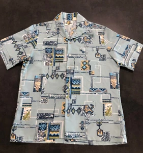 Spirit Of California Shirt VTG 70s Short Sleeve Button Up Wide Point Collar Sz L - Picture 1 of 18