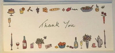 Thank You postcards with envelopes - food & drink theme - Phoenix Trading - Image 1 of 4