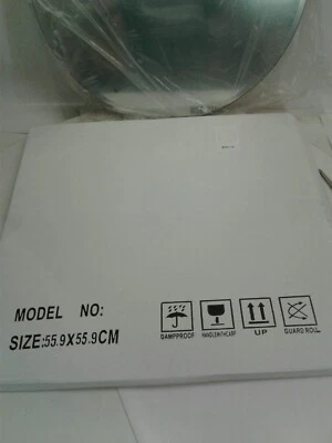 Allied Brass MC-27-90-BKM Monte Carlo Round Frameless Rail Mounted Mirror - Image 1 of 4