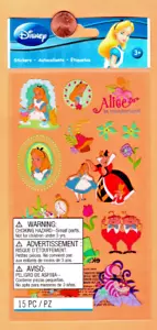 Disney's Alice in Wonderland Stickers - Cheshire Cat, Queen of Hearts - Free S/H - Picture 1 of 1