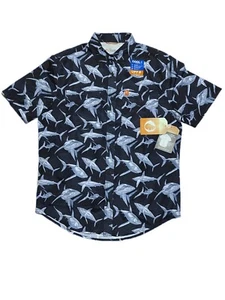 The American Outdoorsman Men's Shirt - Shark Pattern, Cool Technology, Size M. - Picture 1 of 4