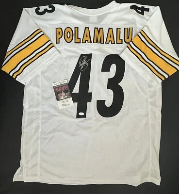 Troy Polamalu Signed Jersey JSA COA Pittsburgh Steelers - Image 1 of 3