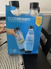 SodaStream 1L Slim Bottles Twin Pack - Black