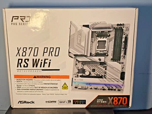 ASRock X870 PRO RS WiFi AM5 AMD X870 SATA 6Gb/s ATX Motherboard - New in Box!! - Picture 1 of 4