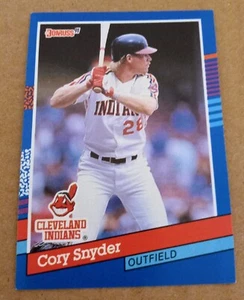 1991 Donruss Baseball Card CORY SNYDER Baseball Card #288. CLEVELAND INDIANS.  - Picture 1 of 2