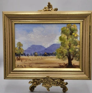 Small acrylic painting grampians vic bush scene signed Betty Howden - Picture 1 of 11