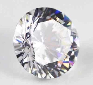 6.30 Ct. Natural Precious Cambodian White Zircon Round Cut Loose Gemstone Gifts - Picture 1 of 7