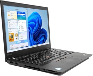 Lenovo Thinkpad T470 i5-6200U 8GB Ram 250GB SSD Windows 11 Pro Laptop - Afbeelding 1 van 8