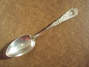 Antique C. 1877 Sterling Silver Serving Spoon - DUCHESS - Jos. Seymour - Bild 1 von 9