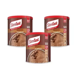 Slimfast Powder Tin Chocolate 375G X 3 Weight Loss Diet Meal Replacement - Picture 1 of 1