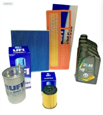 KIT TAGLIANDO ALFA ROMEO MITO 1.3 MJT 4LT SELENIA WR 5W40 IMPIANTO PURFLUX - Imagen 1 de 4