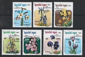pd766 CAMBOYA / Flores MiNr 673-79 o - Imagen 1 de 1