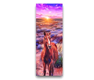 Wild Horse Bookmark - Mustang Desert Sunset, 6x2 Horse Lover Book Reader Gift - Imagen 1 de 3
