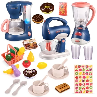 Set di Elettrodomestici da Cucina Giocattolo per Bambini,Cucina Accessori con Ma - Immagine 1 di 4