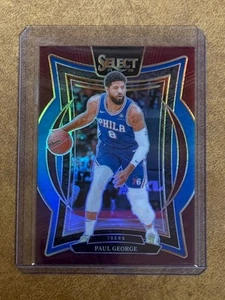 2024-25 Panini Select Paul George #37 Maroon Prizm /175 - Philadelphia 76ers - Picture 1 of 2