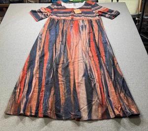 NoraCora Womens Dress XL A Line Multicolor S/S NWT - Picture 1 of 8